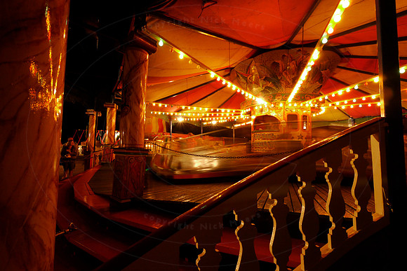 The Fairground at night, at the Black Country Living Museum, Dud
