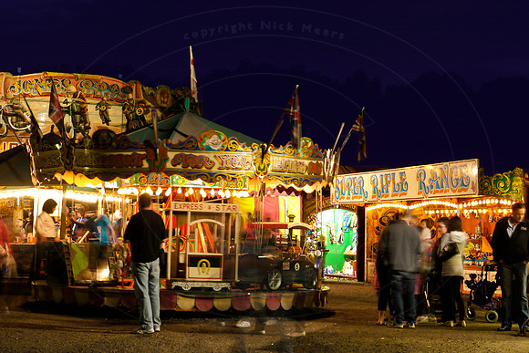The Fairground at night, at the Black Country Living Museum, Dud