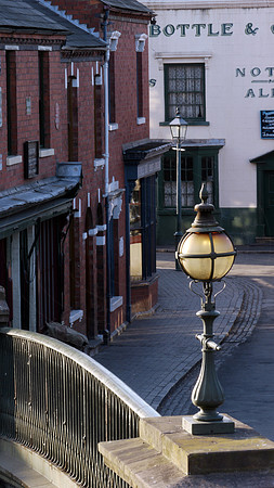View across the bridge towards the pub at the Black Country Livi