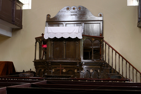 Pulpit in the Chapel, at the Black Country Living Museum, Dudley