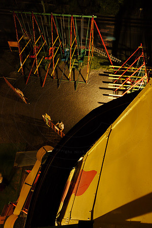 The Fairground at night, at the Black Country Living Museum, Dud