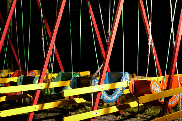 The Fairground at night, at the Black Country Living Museum, Dud