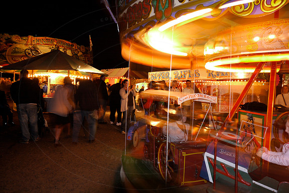 The Fairground at night, at the Black Country Living Museum, Dud