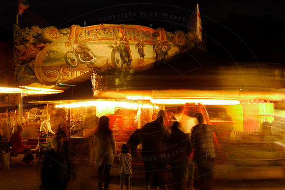 The Fairground at night, at the Black Country Living Museum, Dud
