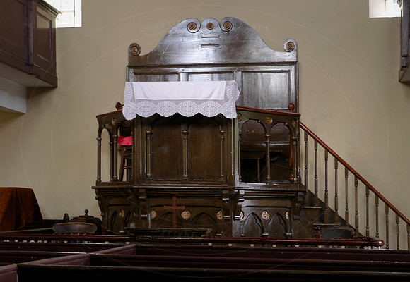 Pulpit in the Chapel, at the Black Country Living Museum, Dudley