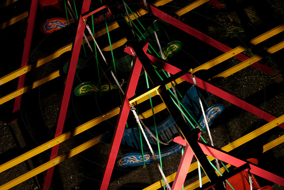 The Fairground at night, at the Black Country Living Museum, Dud