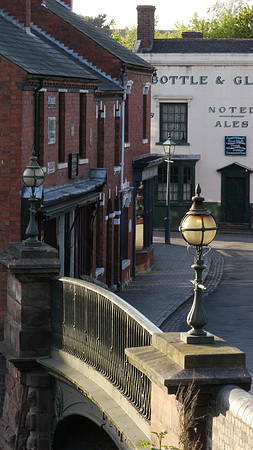 View across the bridge towards the pub at the Black Country Livi