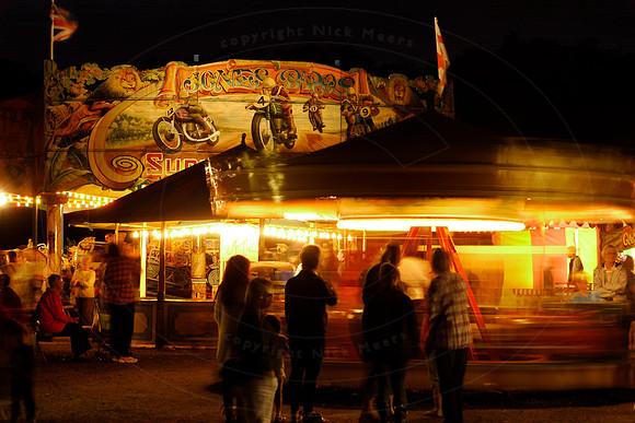 The Fairground at night, at the Black Country Living Museum, Dud