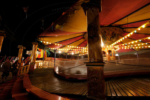 The Fairground at night, at the Black Country Living Museum, Dud