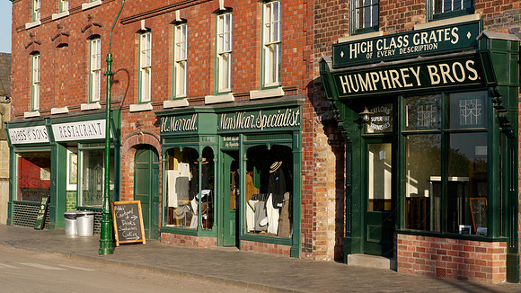 Oldbury Buildings Shops, at the Black Country Living Museum, Dud